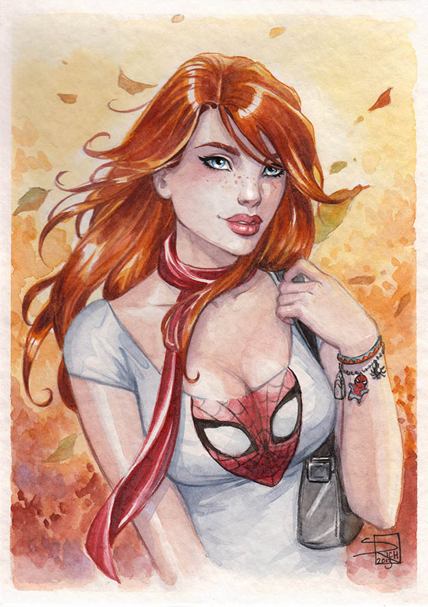 Mary Jane watercolor