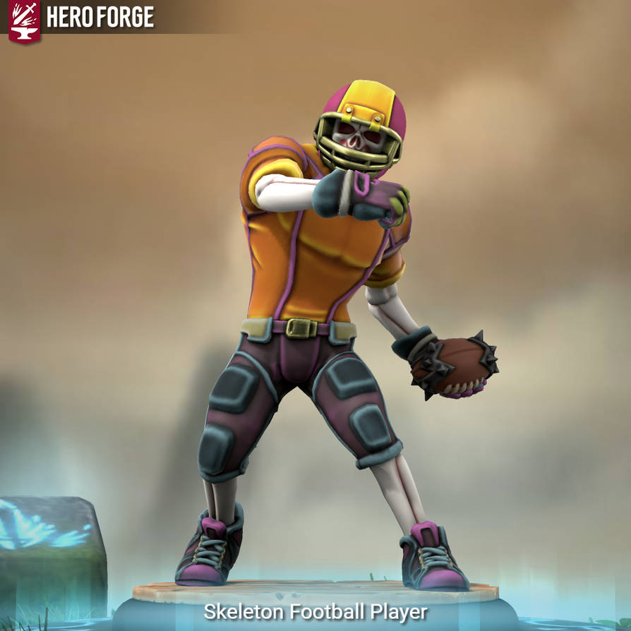 Skeleton Football Player by Robo2346 on DeviantArt