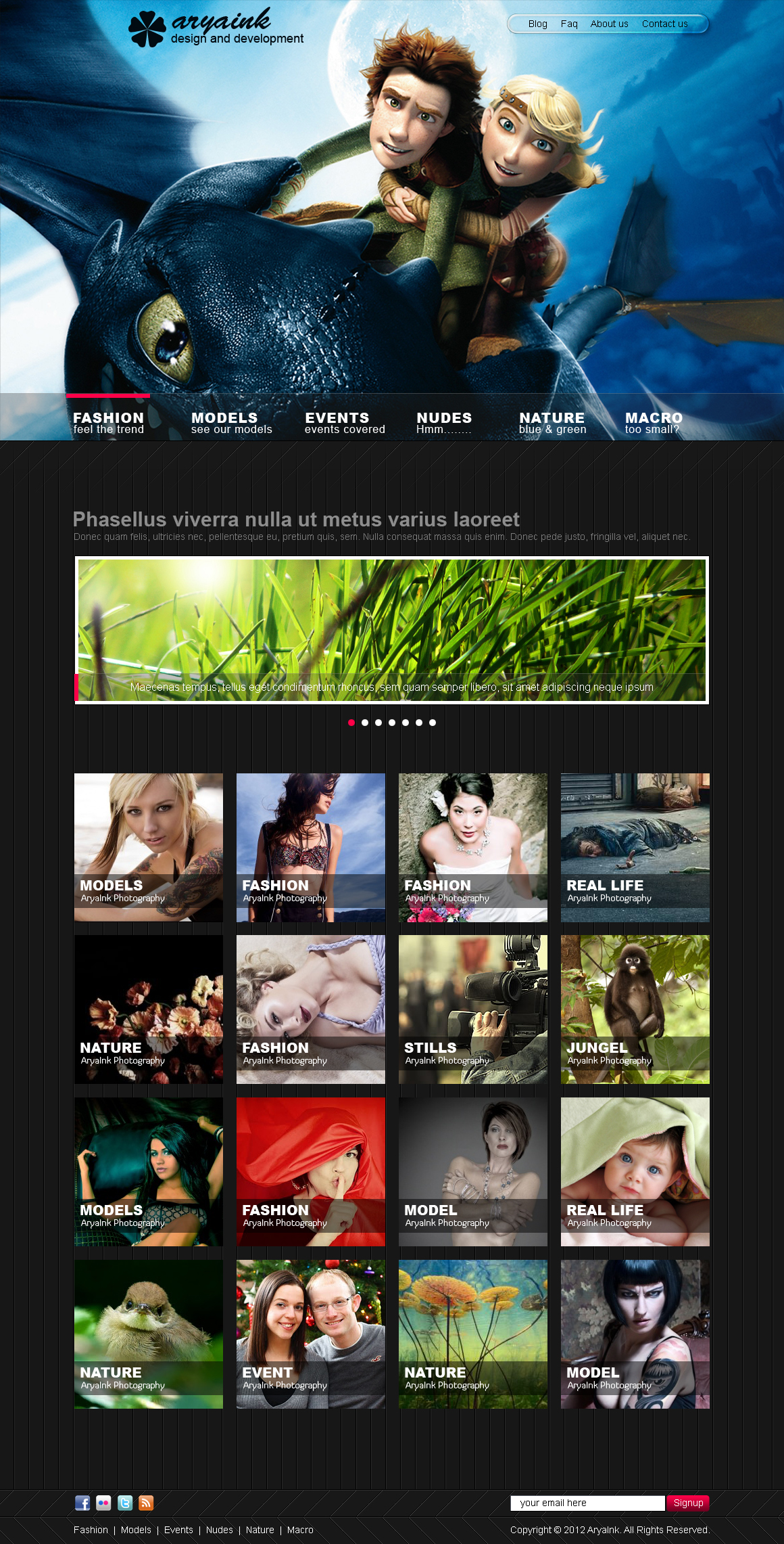 Photography portfolio Template Design