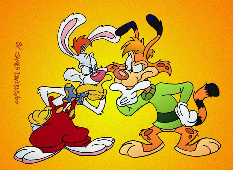 Rabbit meets Bobcat by jpox on DeviantArt