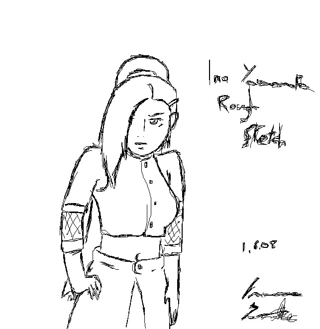 Ino Yamanaka 'Paint Sketch'