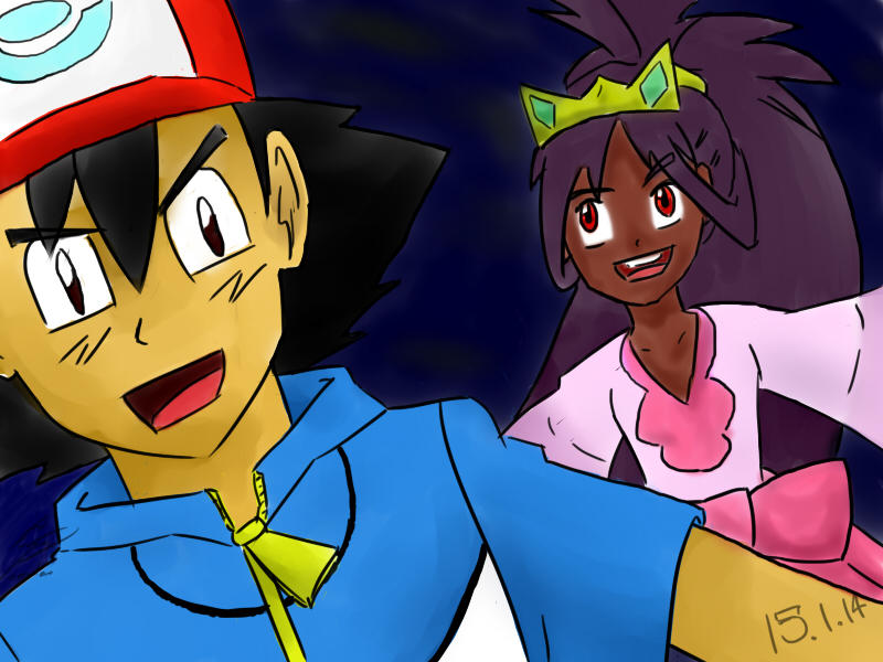 Ash and Iris by F-Stormer-3000 on DeviantArt