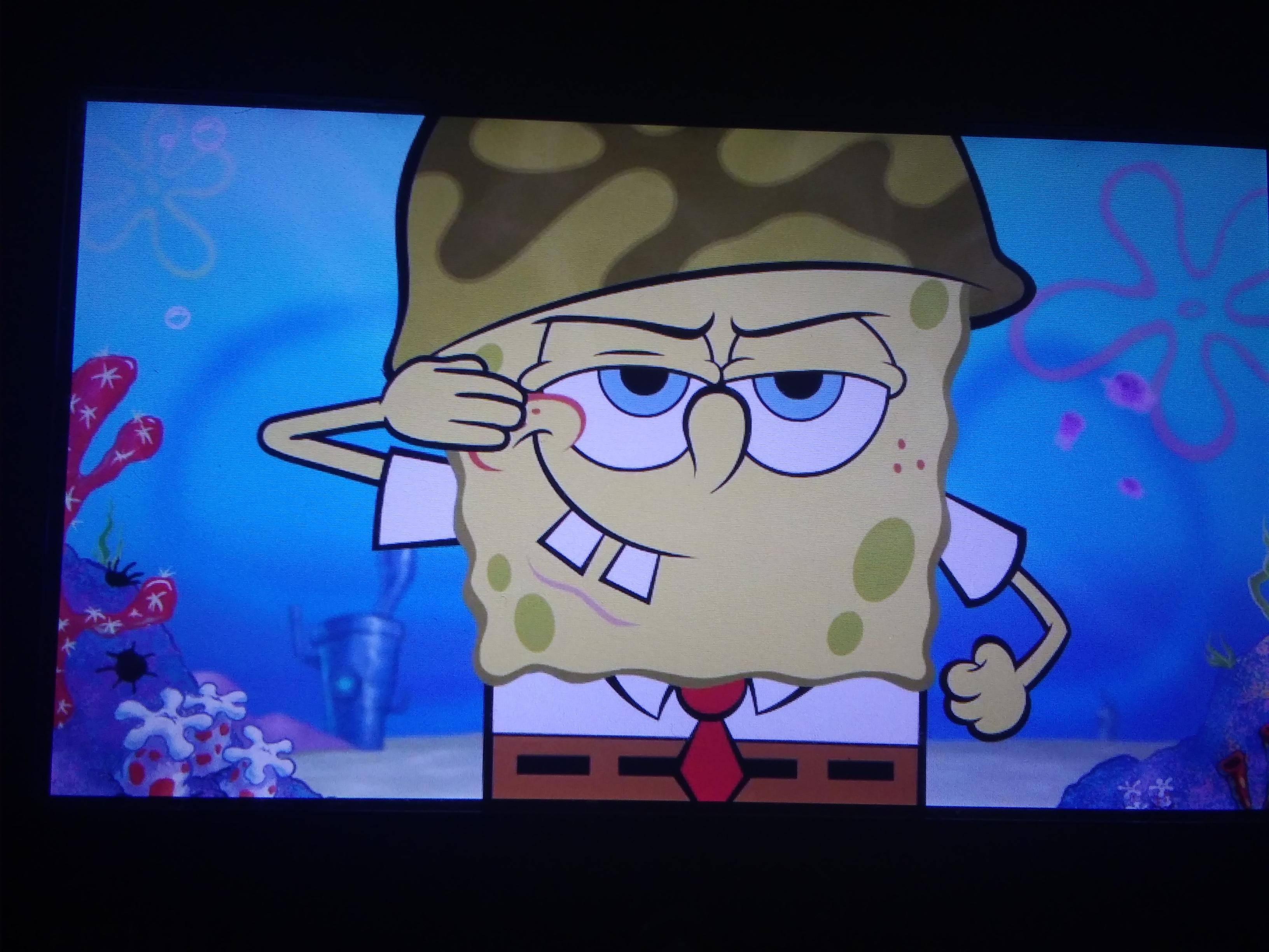 Spongebob salute by cecilartman on DeviantArt