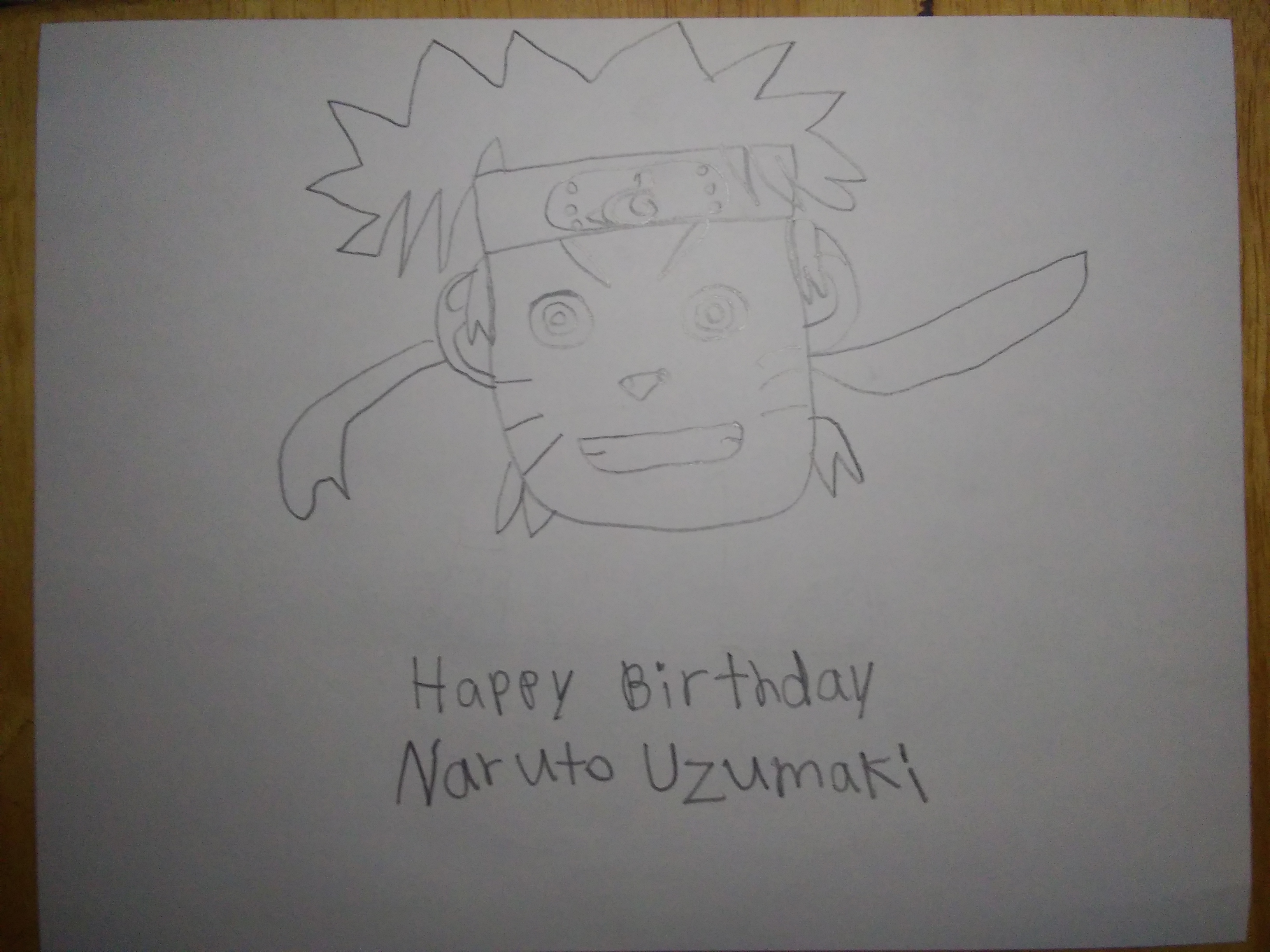 happy birthday Naruto - Naruto  Naruto sketch drawing, Naruto