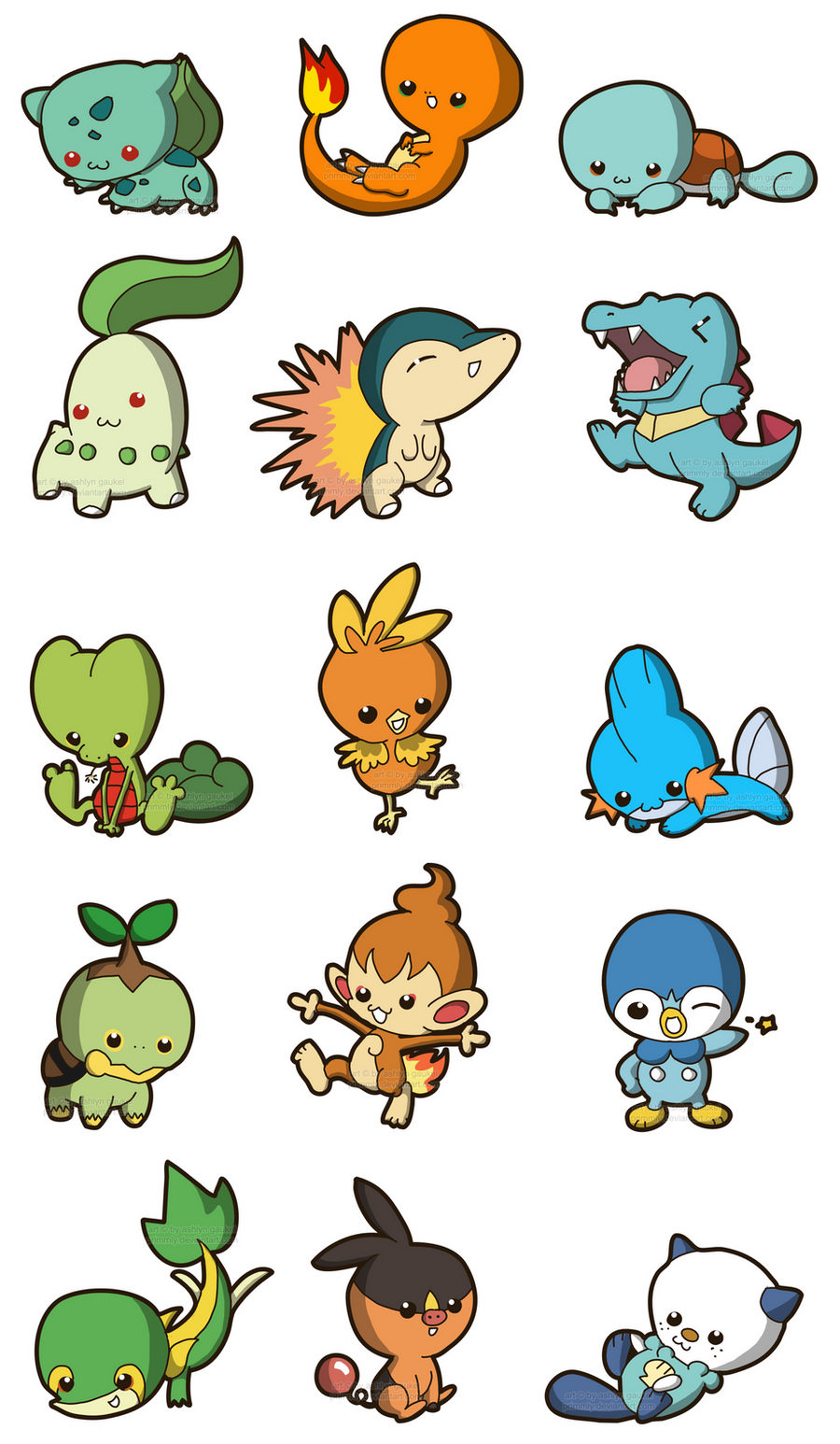 Pokemon Starters