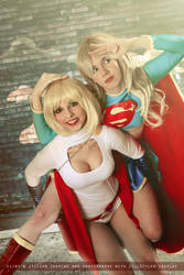Supergirl and Powergirl - DC Comics by FioreSofen