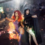 Starfire and Raven - Teen Titans - DC Comics
