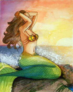 Sunset mermaid