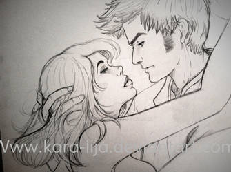 In progress...The 10th Doctor and Rose by kara-lija