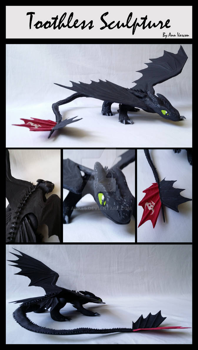 Toothless Sculpture by Anke5 on DeviantArt