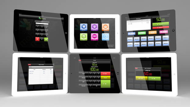 mobiPOS app iOS UI design