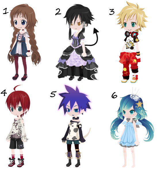 FREE adoptables! 3 (SOLD) by monsters-boy