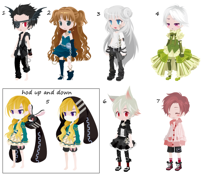 FREE/TRADE Adoptables 4 (SOLD) by monsters-boy