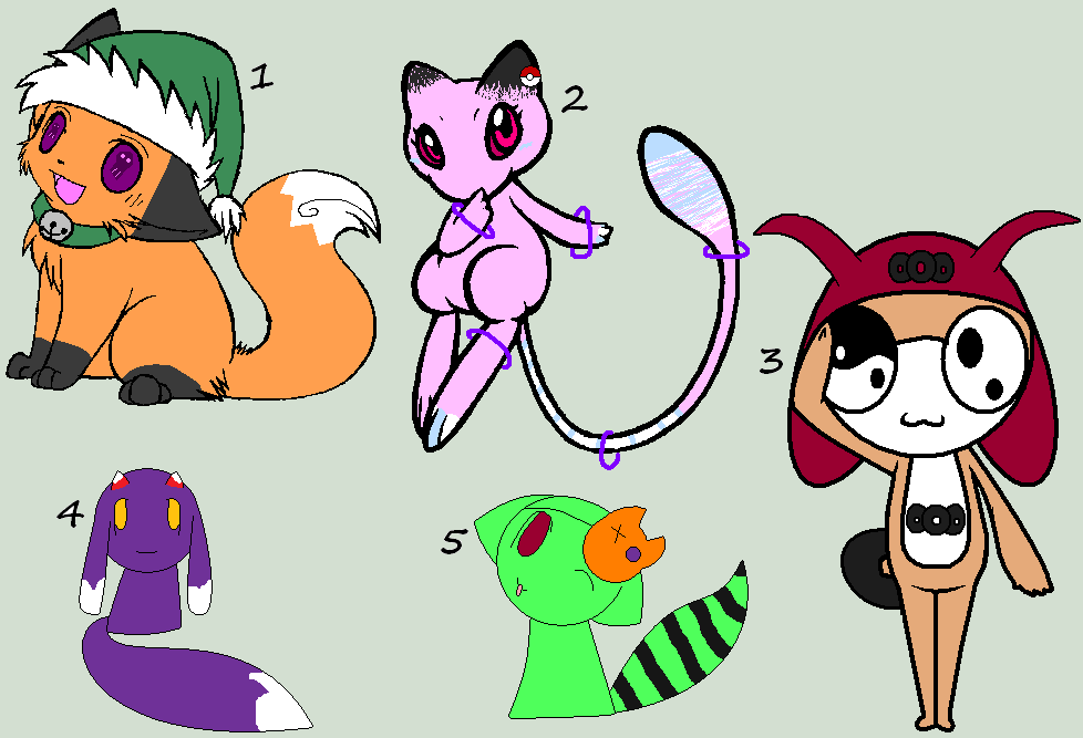 old OC Adoptables! (SOLD) by monsters-boy
