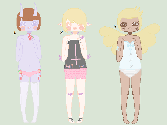 Monsters Love Underwear adopt SOLD by monsters-boy