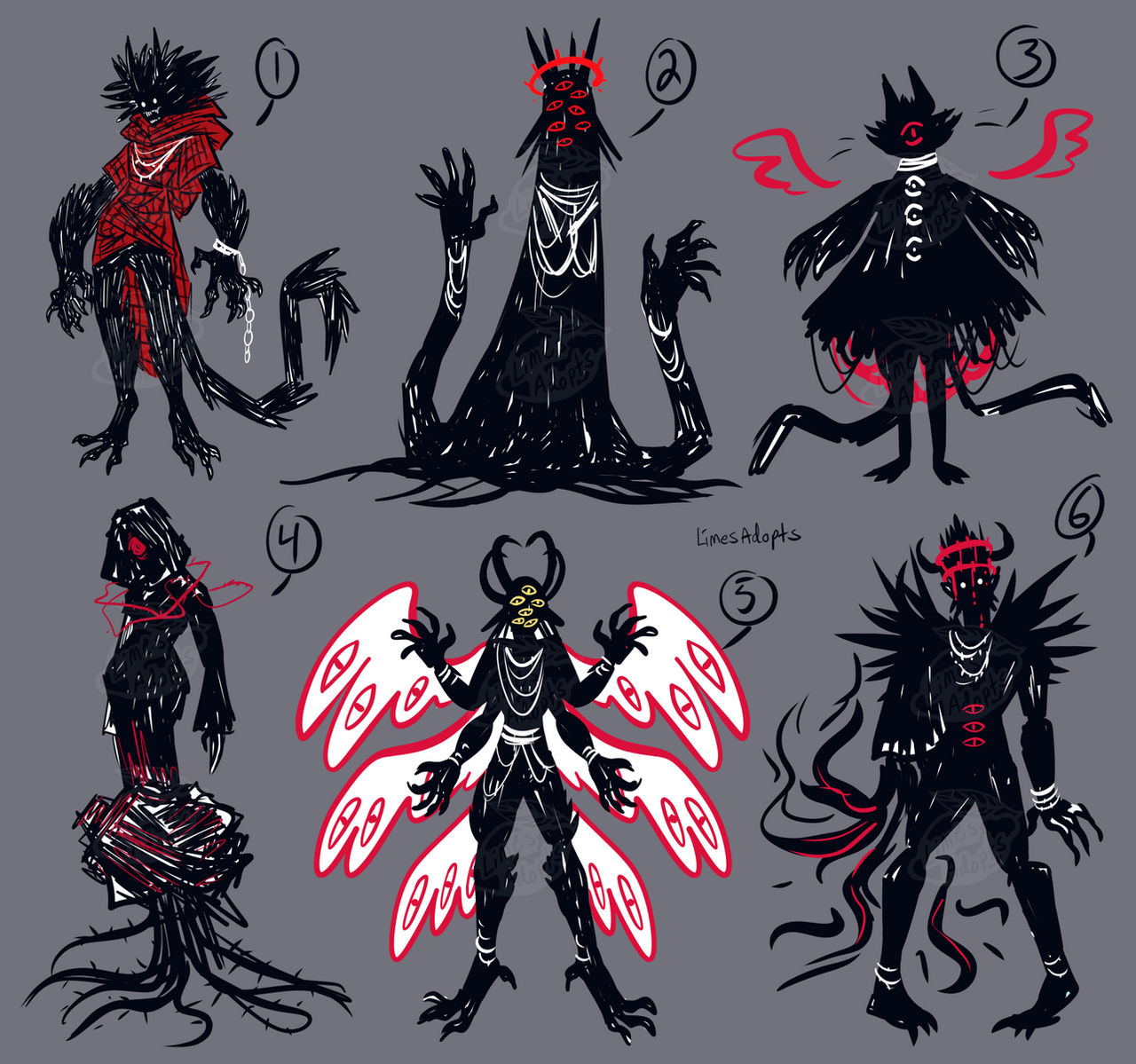 *closed* Shadow creatures #1 by Limerami-art on DeviantArt