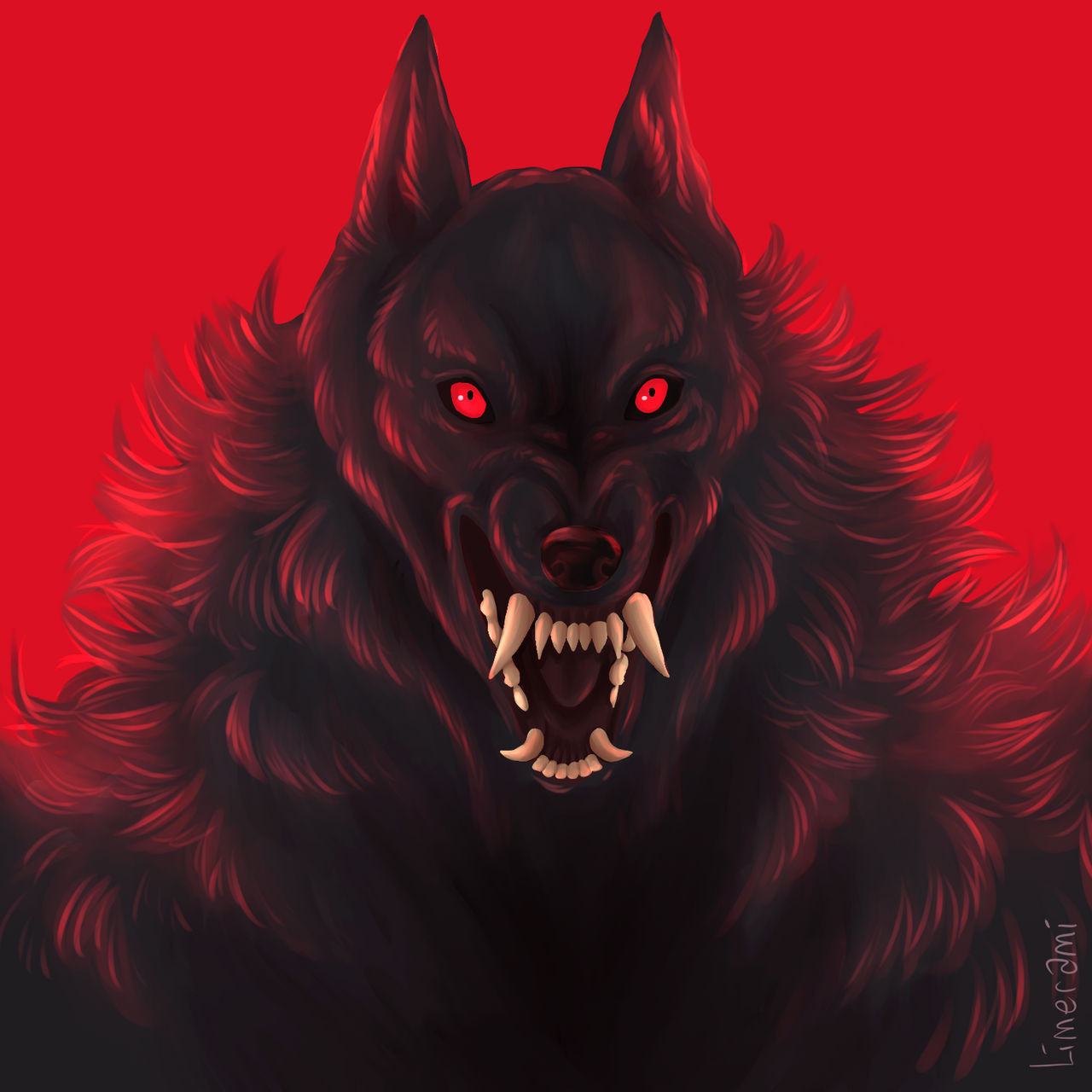 Delta Red Werewolf Werewolf by Limerami-art on DeviantArt