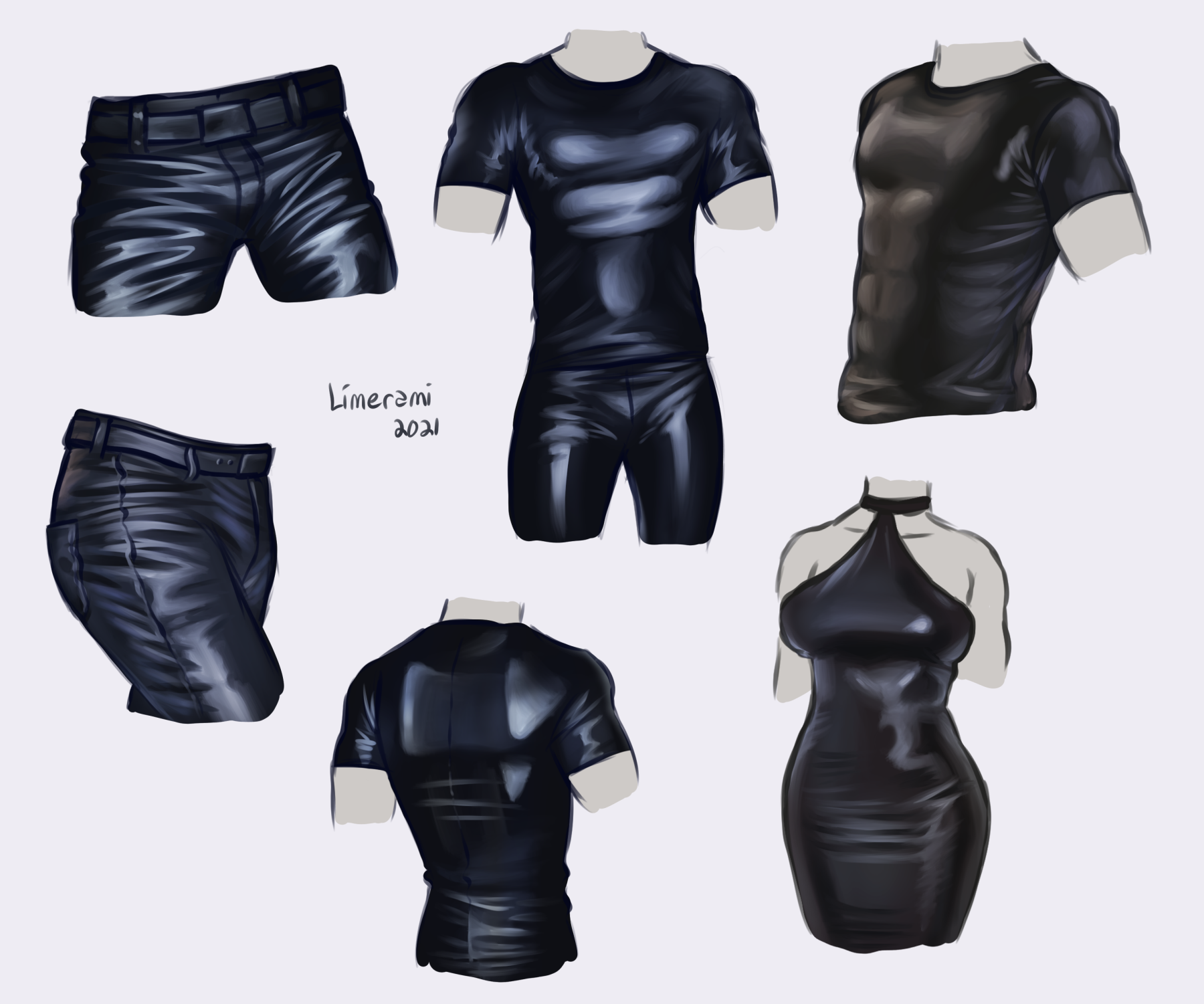 Shiny Clothing tutorial by Limerami-art on DeviantArt