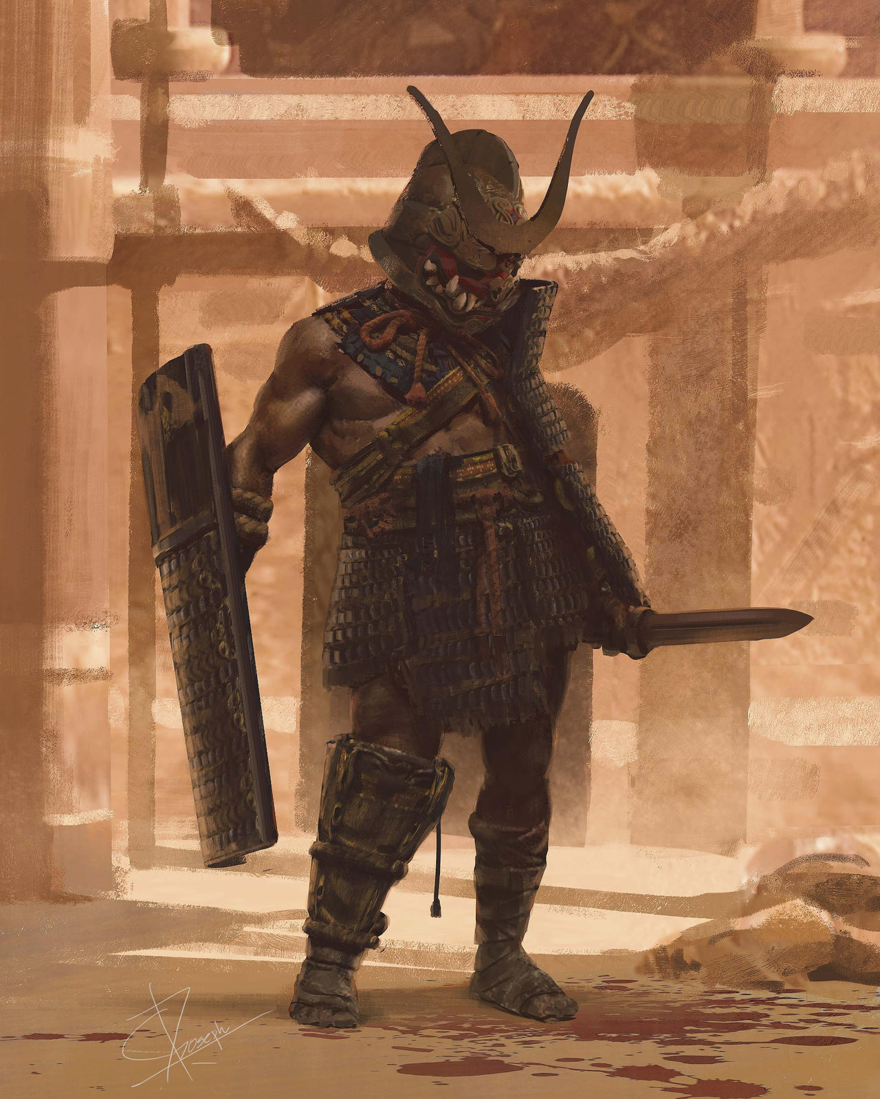 Samurai gladiator by Giby-Joseph on DeviantArt