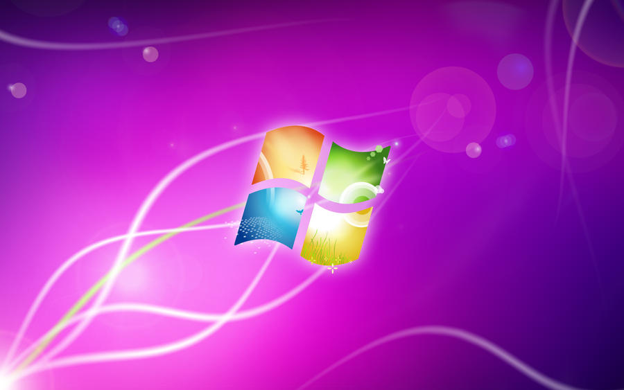 Pink Windows 7 by Vinis13 on DeviantArt