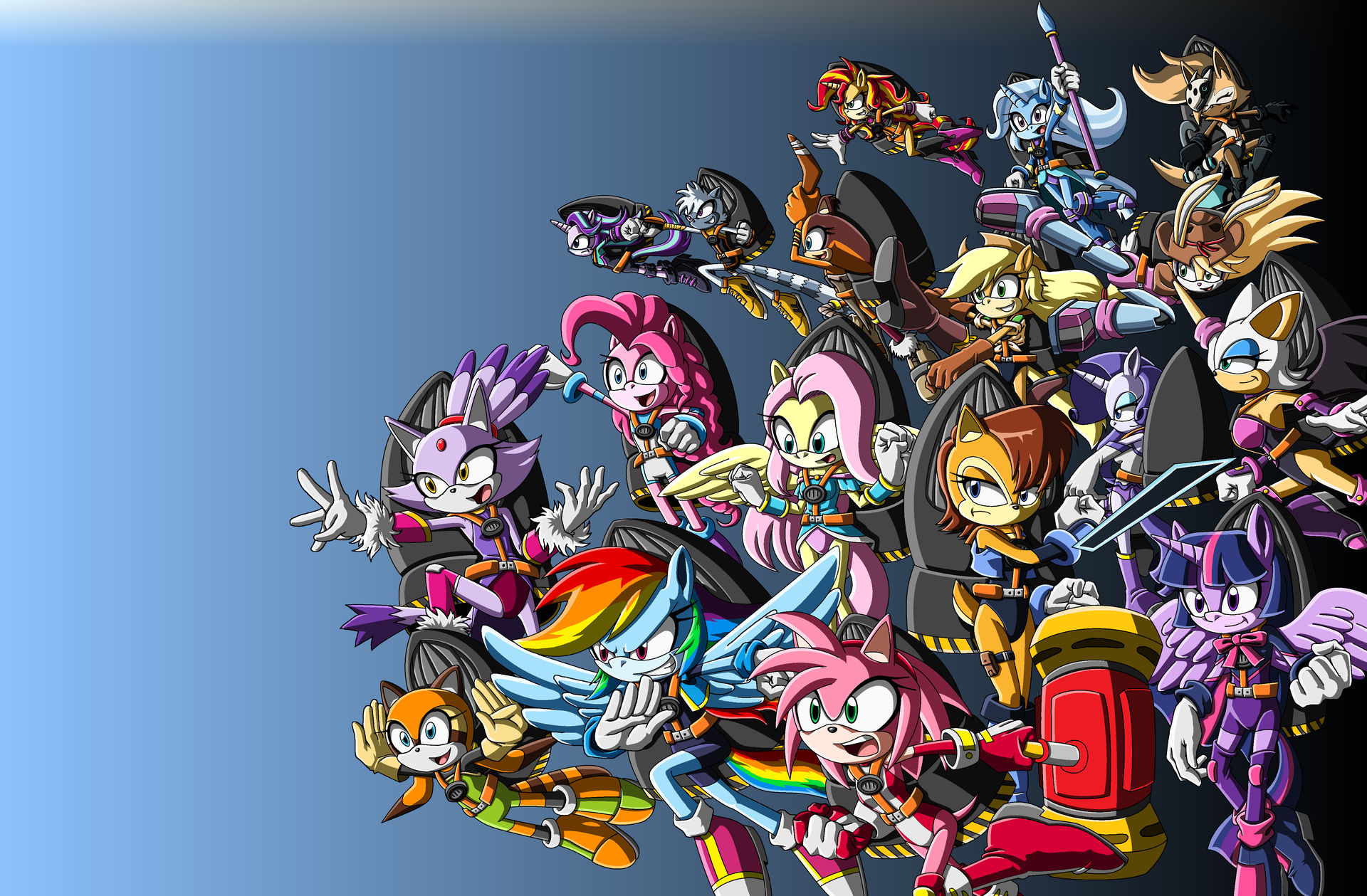 Mobain R Requested Mobian Heroines by IjRed on DeviantArt