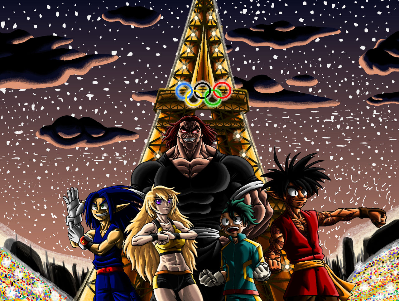 Olympics Deviantart 2024 Olympics- anime vers. by IjRed on DeviantArt