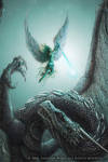 Angel vs Dragon by Wardem