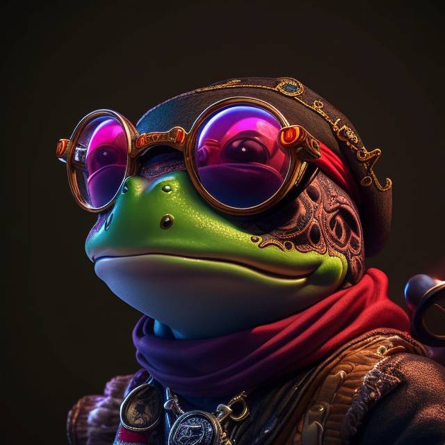Hipster frog by sauronct on DeviantArt