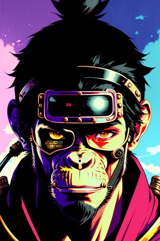 Chimp Punk Steampunk Chimpanzee Samurai by sauronct on DeviantArt