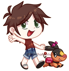Chibi Trainer + Pokemon comm #4