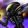 Fan art, Alien made in pixarra twisted brush