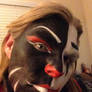 Split Harlequin Clown Makeup 2