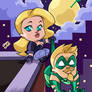 BLACK CANARY and GREEN ARROW