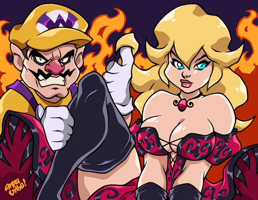 EVIL PRINCESS PEACH and WARIO