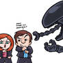 X FILES meet ALIEN