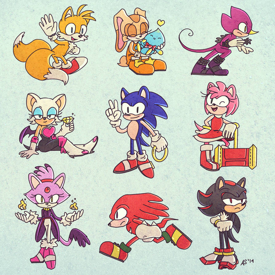 Sonic Characters Deviantart Sonic by asmithart on DeviantArt