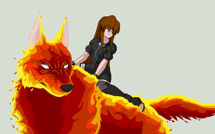 Gemma and Isamu. Summoned Beast