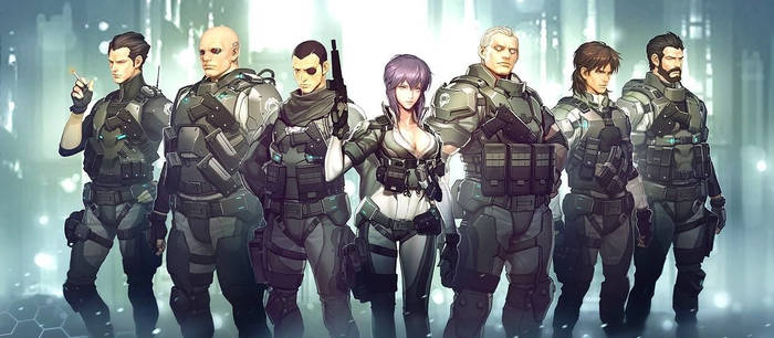 Ghost in the shell character concept design