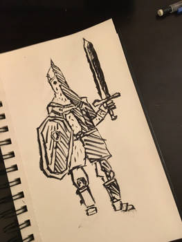 Persian soldier(ink drawing)-NarwhalZ720