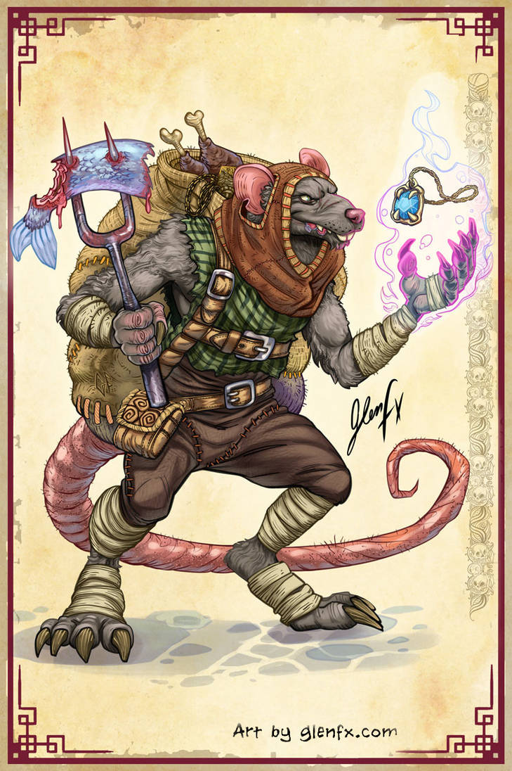 Pathfinder Ratfolk - Commission by Axigan on DeviantArt