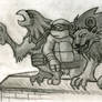 Work Sketch - Gargoyles