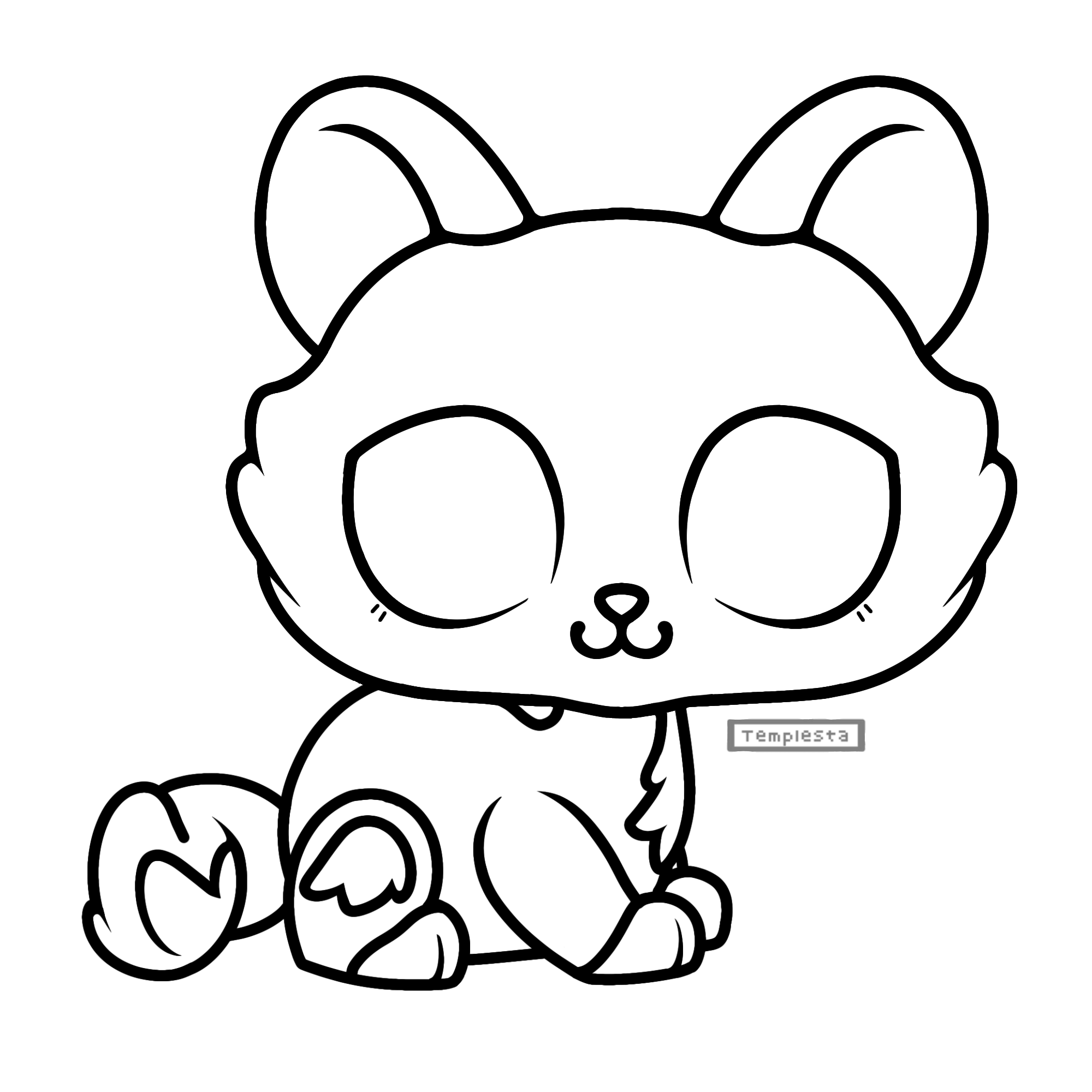 Crouching kitty lps clearance