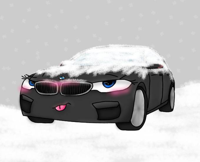 bella in the snow