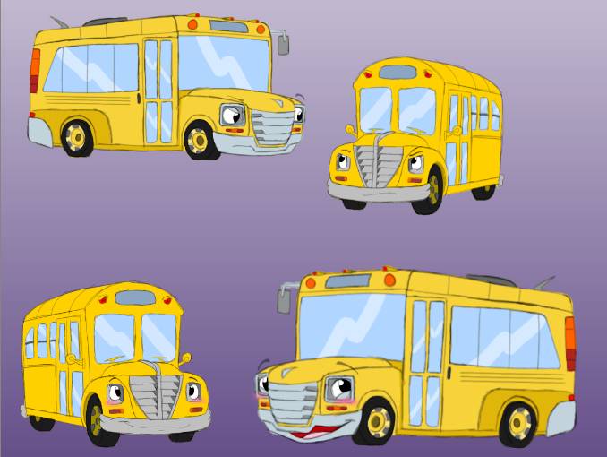 the magic school bus (side by side comparison)