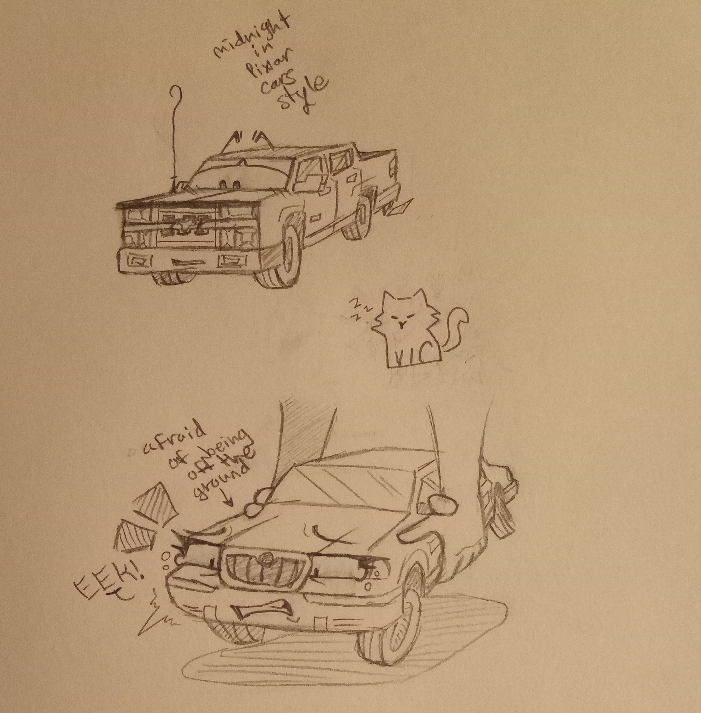 funny car doodles