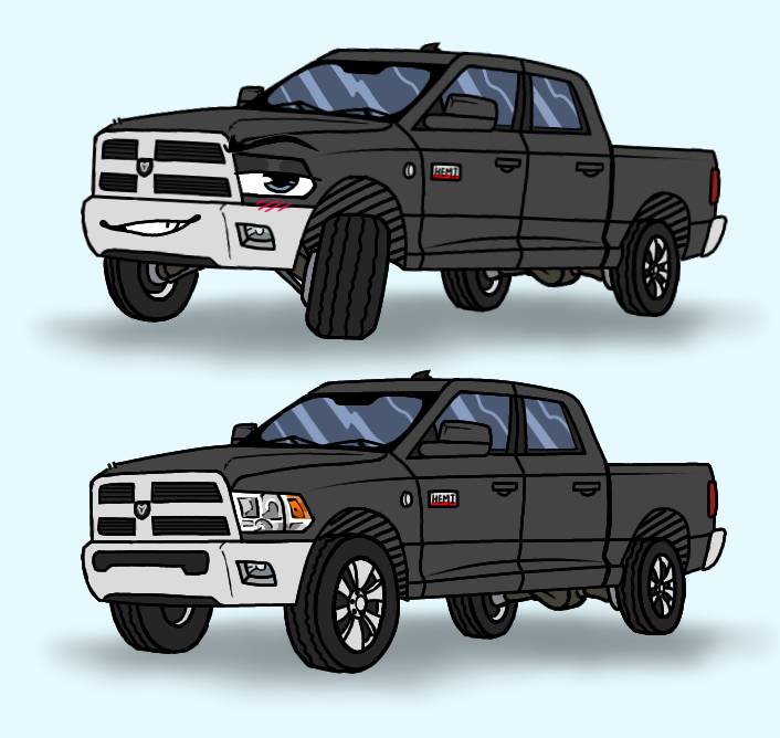 2014 ram 2500 hemi (two images)