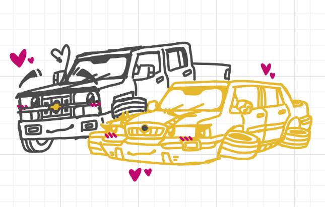 Two lovebirds (doodle)