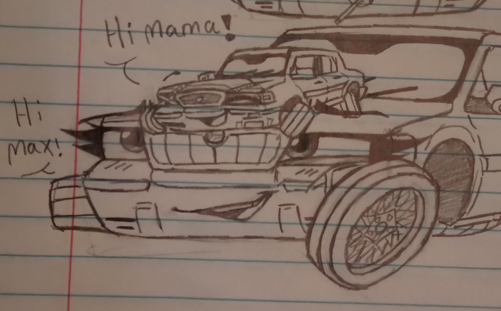 Max says hi (sketch)