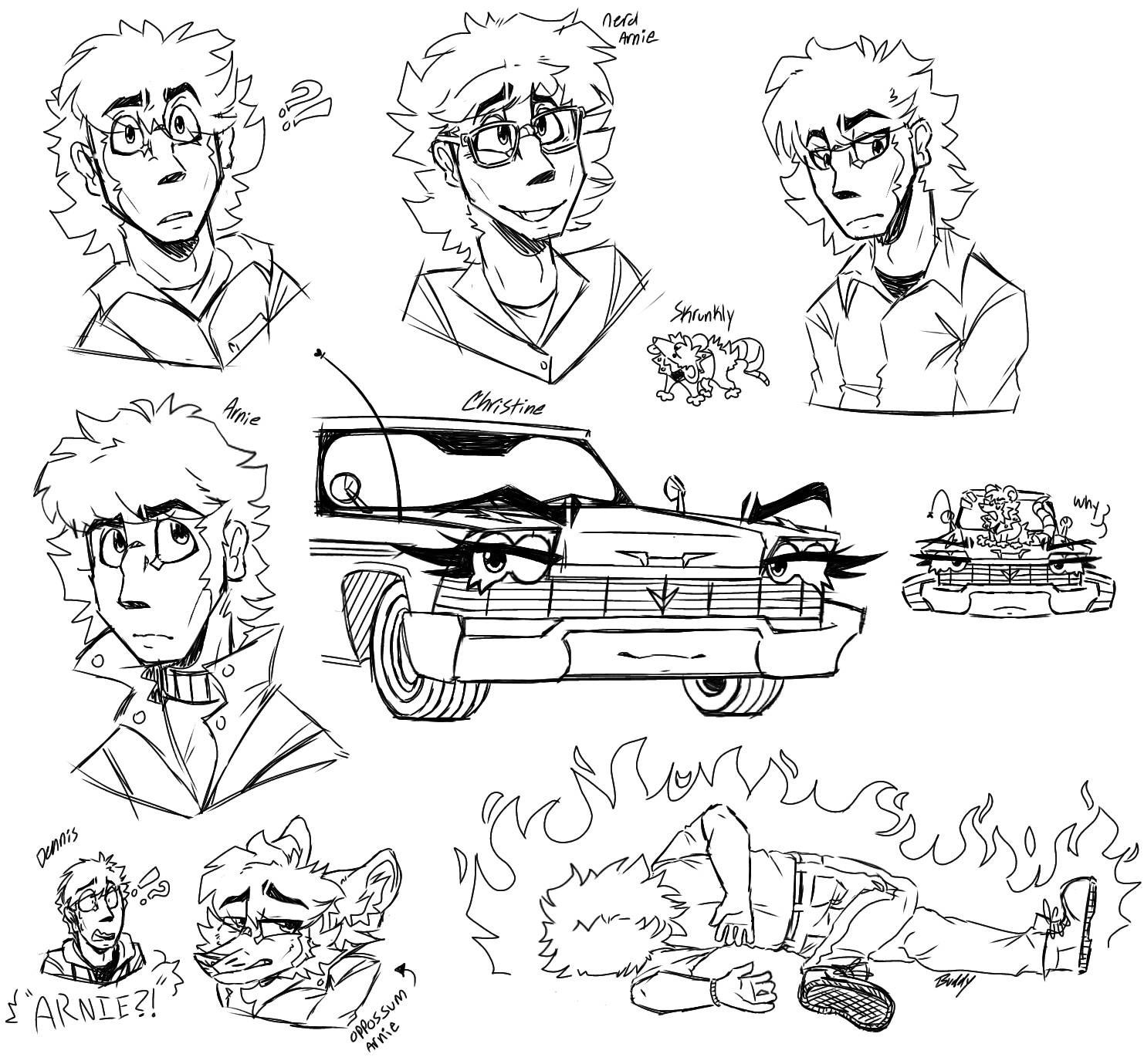 Crazy killer car film (art dump)
