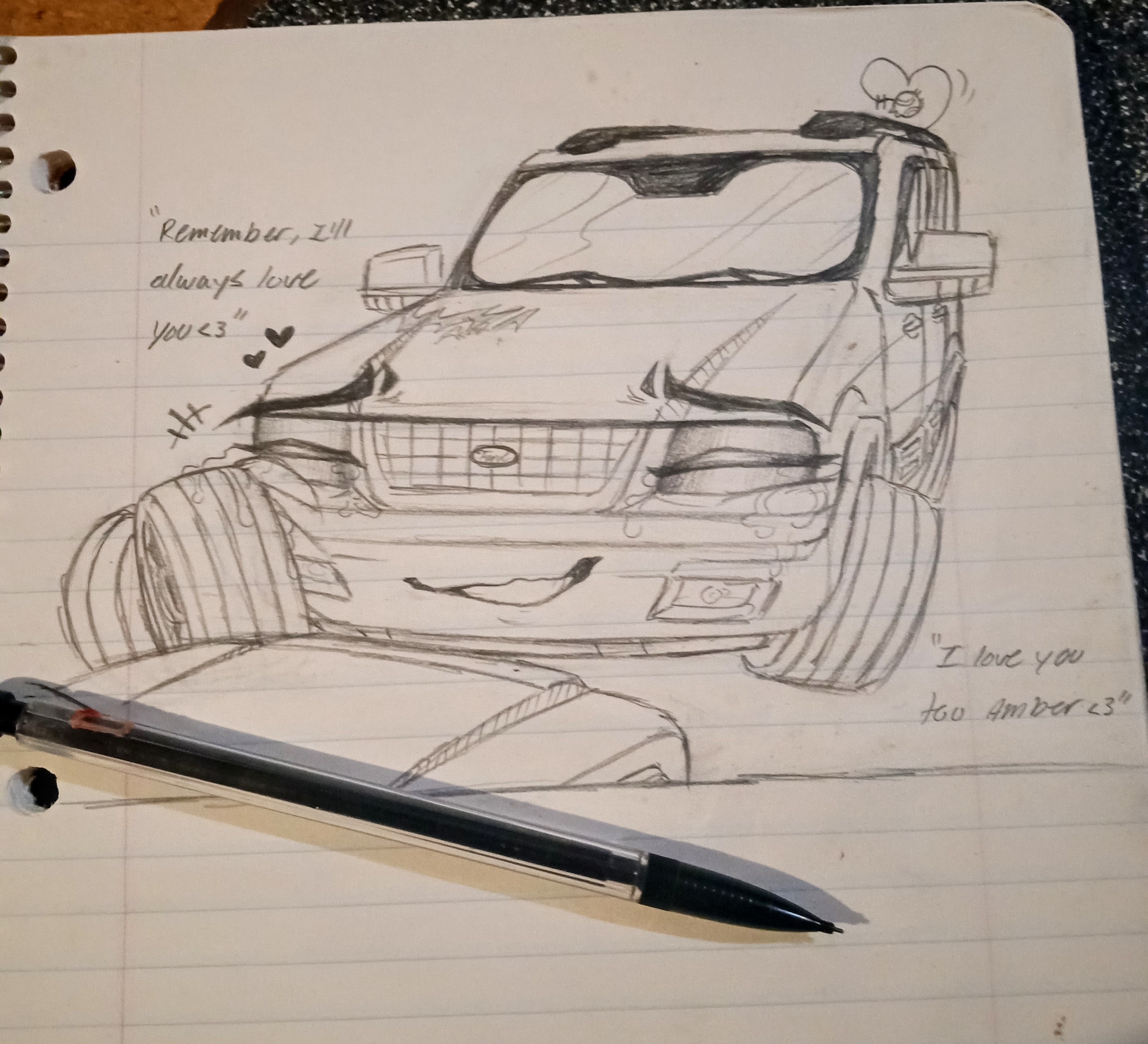 A caring phrase (positive vent)